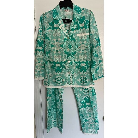 BedHead Sage Domask Fine Cotton Pagama Size S NWOT - Picture 1 of 5
